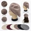 Moda sombreros de punto abrigos versátiles invierno sombreros hombre y mujer tendencia sombreros casual turbantes accesorios otoño invierno novedades details Picture